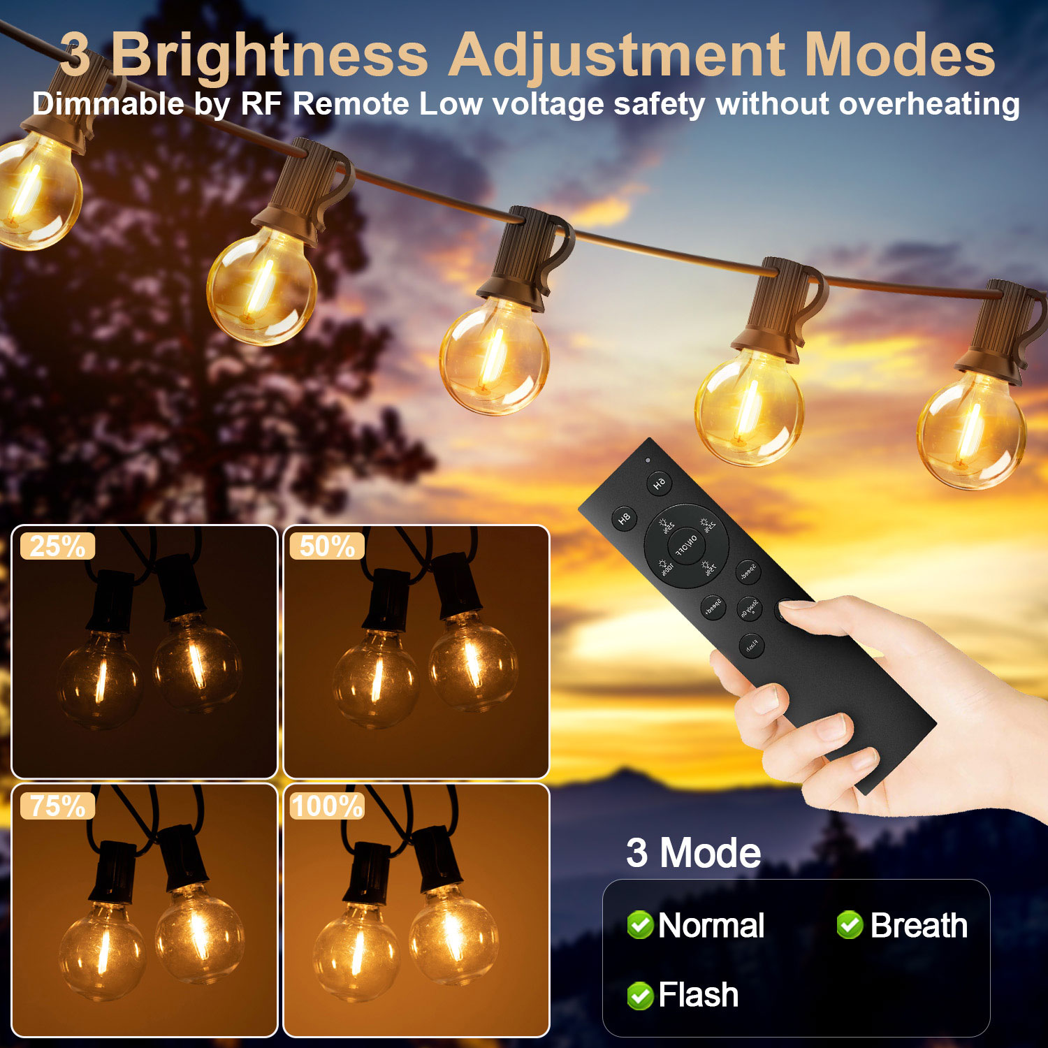 15M 30M Led G40 String Light 2 - Outdoor Lighting Year Round avis et prix