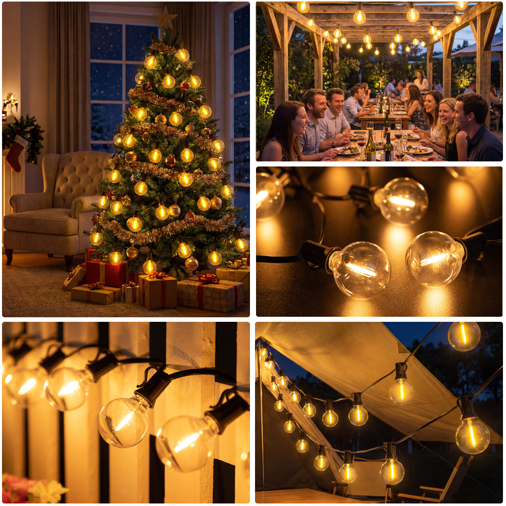 15M 30M Led G40 String Light 2 - Outdoor Lighting Year Round avis et prix