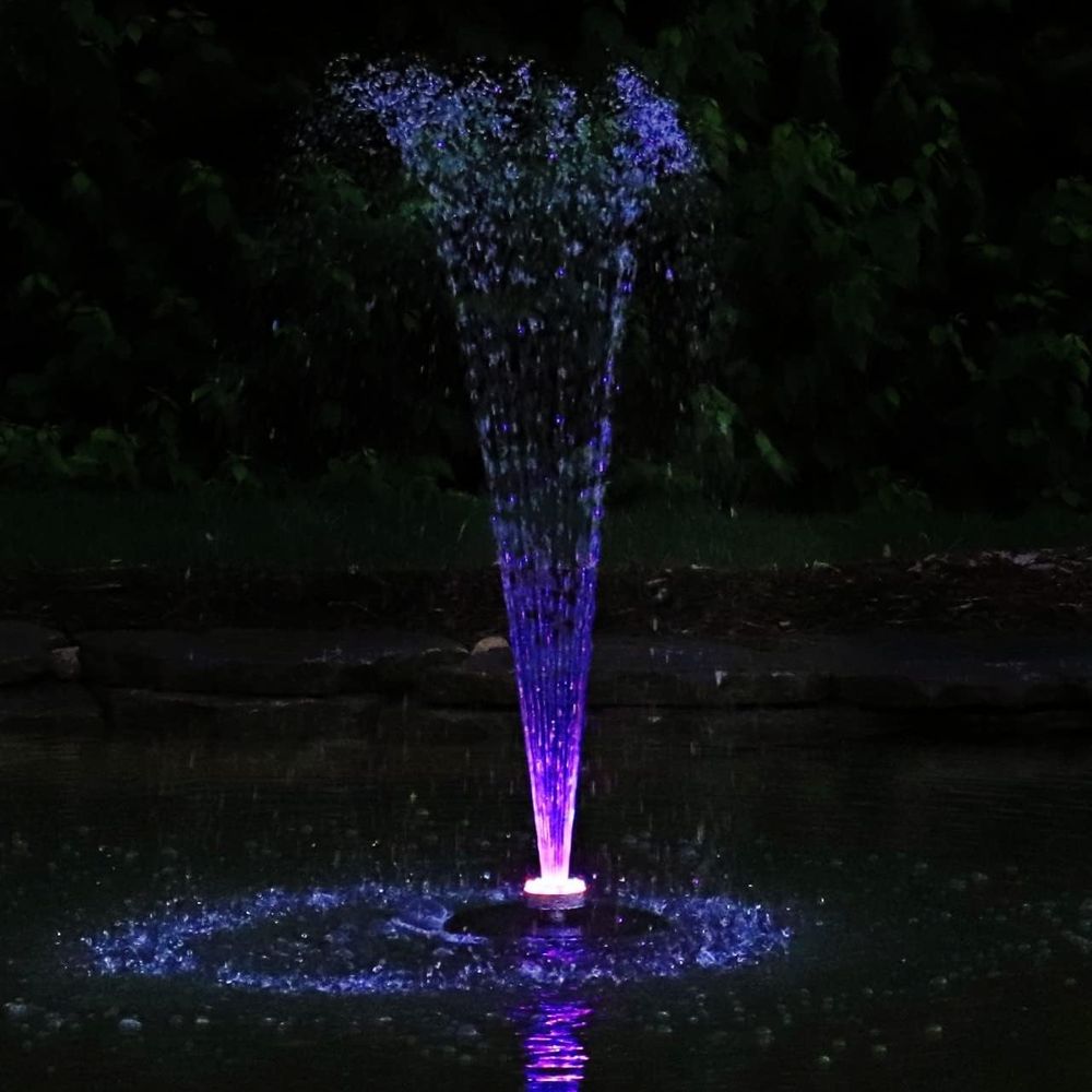 Small loating ountain with 48  - Pond Light Submersible avis et prix
