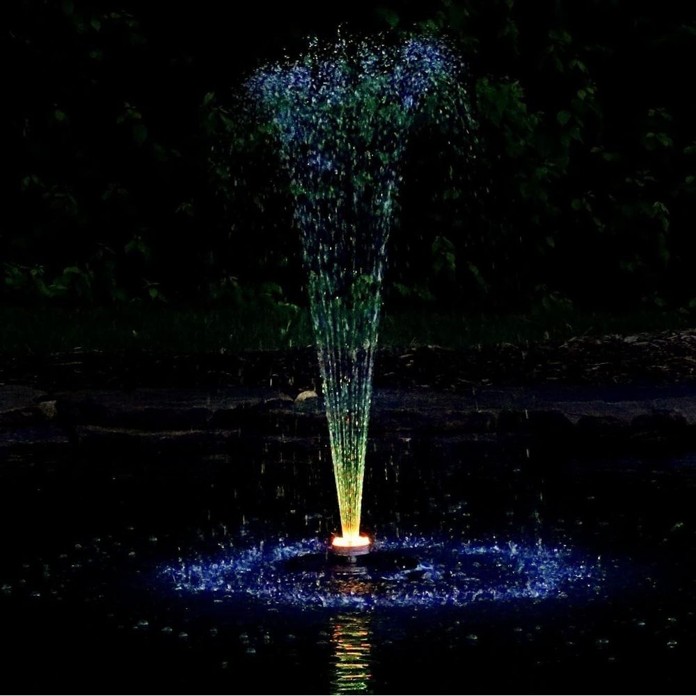 Small loating ountain with 48  - Pond Light Submersible avis et prix