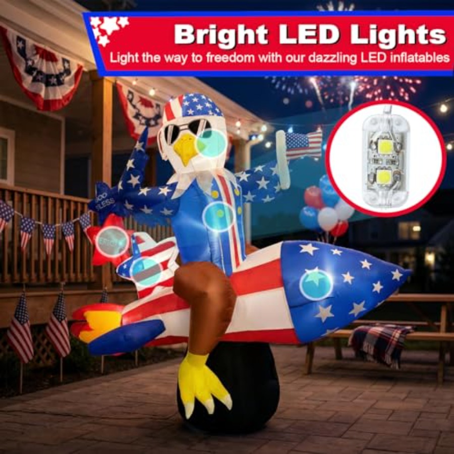 Outdoor 6ft inflatable America - Outdoor Lighting Effects avis et prix