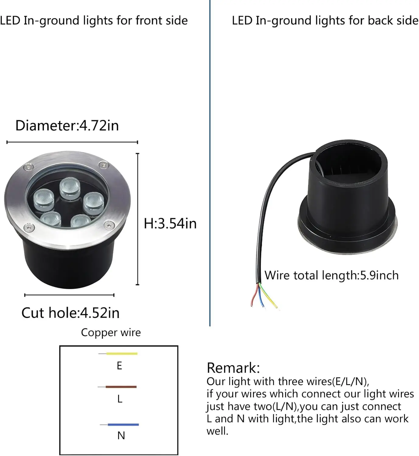 Outdoor Recessed Pathway Light - Outdoor Lighting Underground Wiring avis et prix