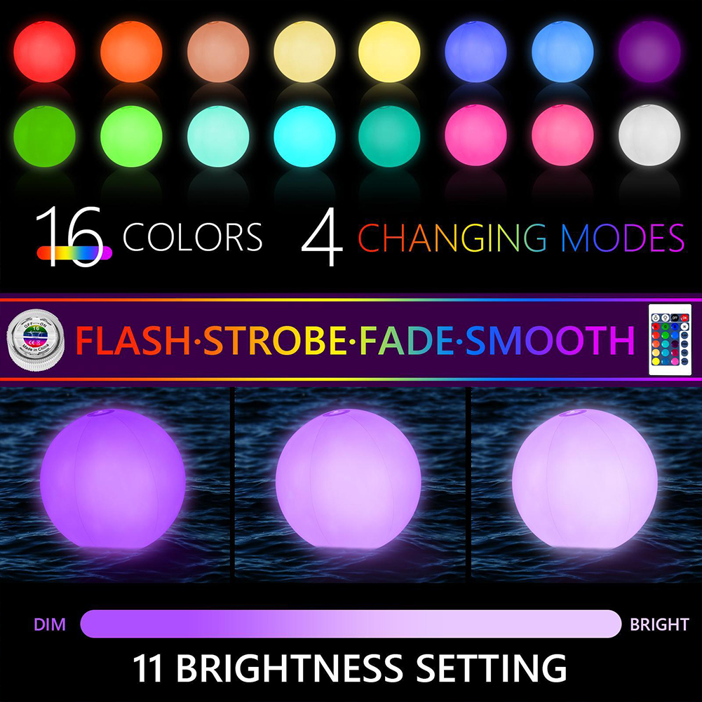 1-5PCS Floating Pool Lights wi - Pond Light Submersible avis et prix
