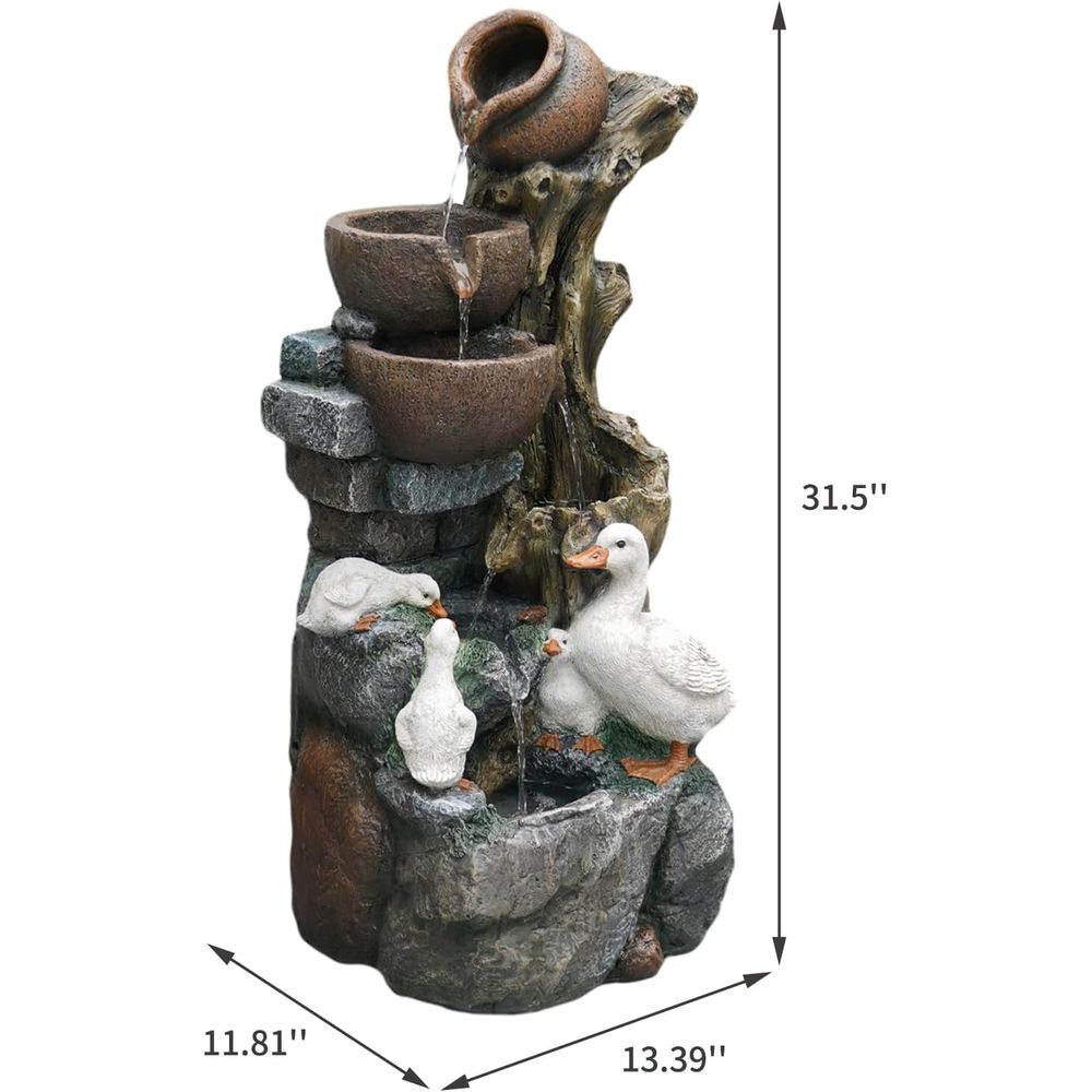 6-Tier Cascading Tree Trunk Fo - Outdoor Lighting Deck avis et prix