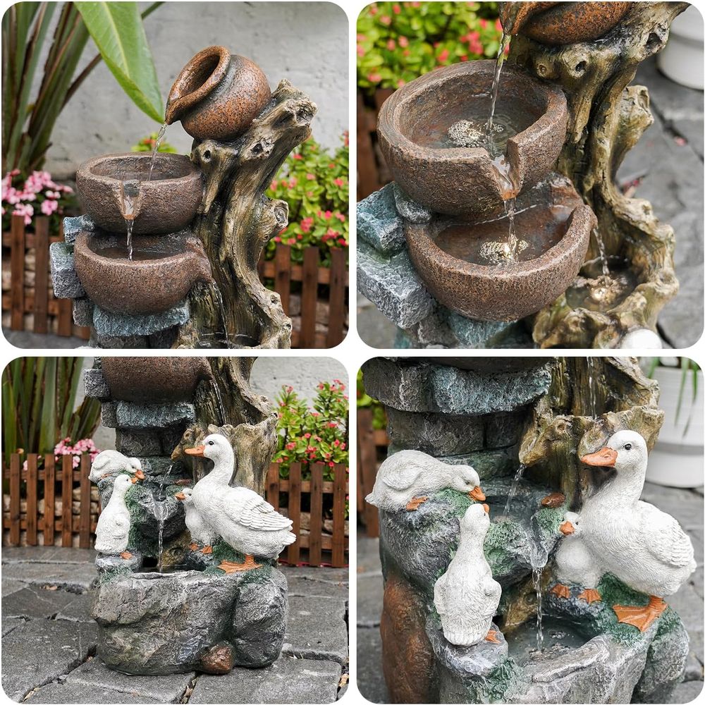 6-Tier Cascading Tree Trunk Fo - Outdoor Lighting Deck avis et prix