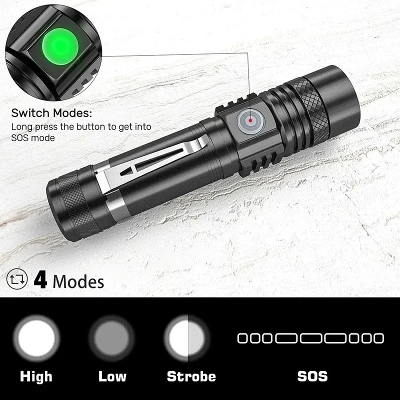 T6 LED Rechargeable Flashlight - Outdoor Lighting Lowes avis et prix