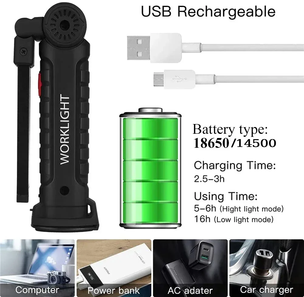 LED COB Flashlight USB Recharg - Outdoor Lighting Lowes avis et prix