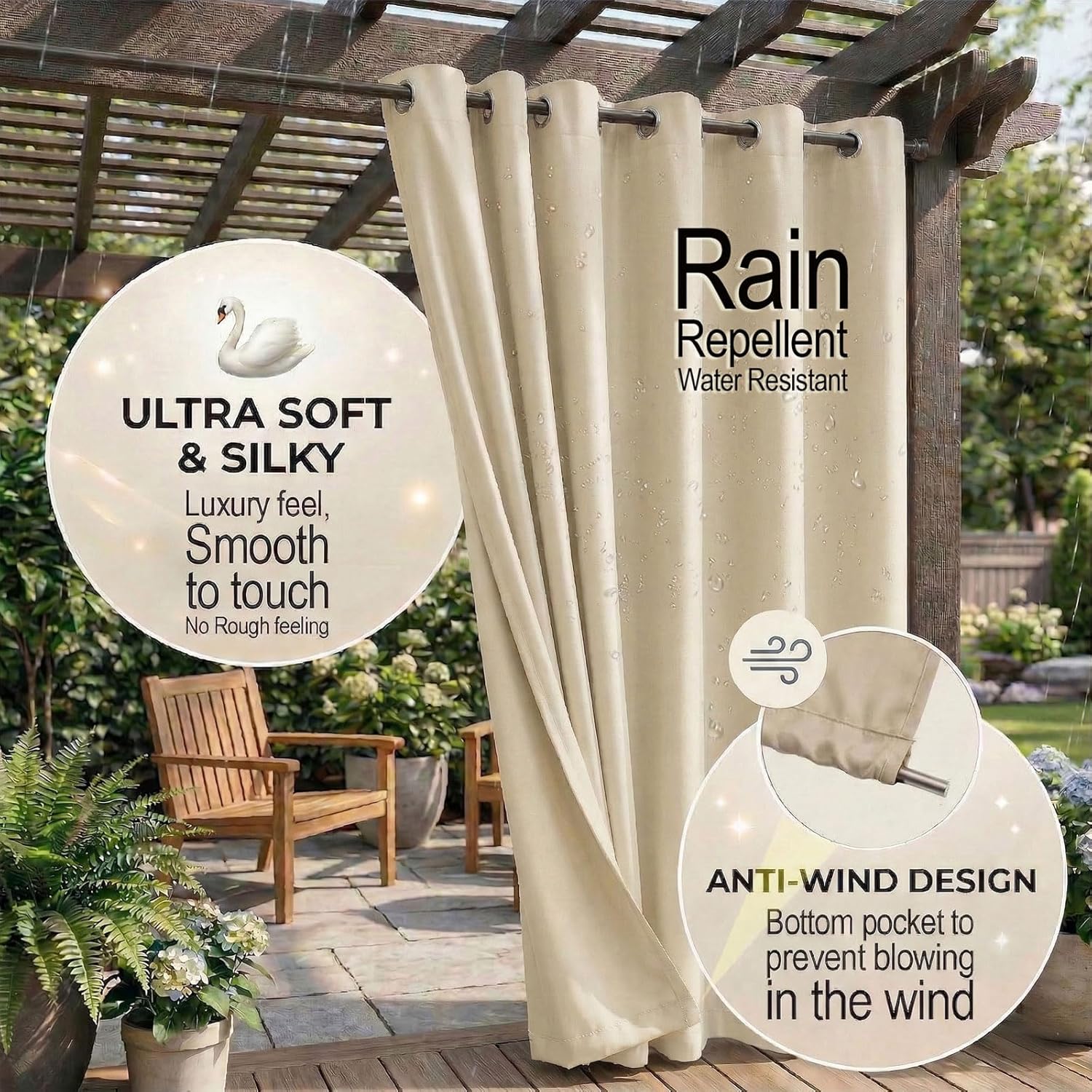 Waterproof Outdoor Curtains wi - Outdoor Lighting Deck avis et prix