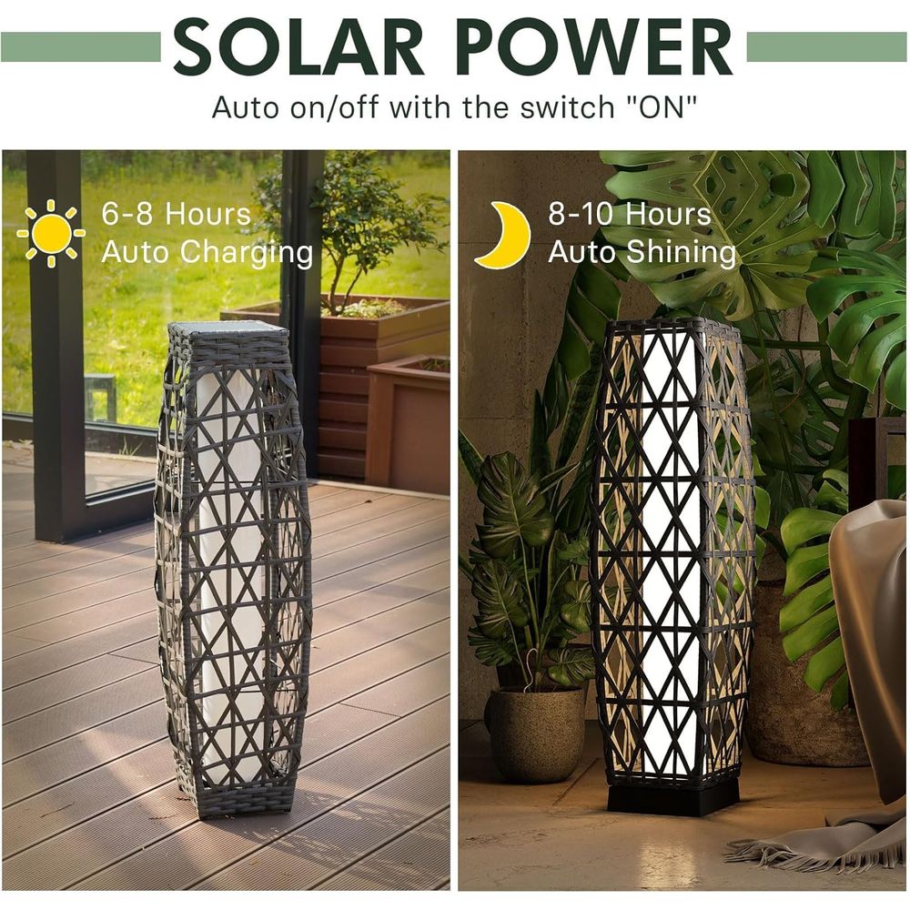 Grand patio 2-Piece Solar Outd - Outdoor Lighting Deck avis et prix