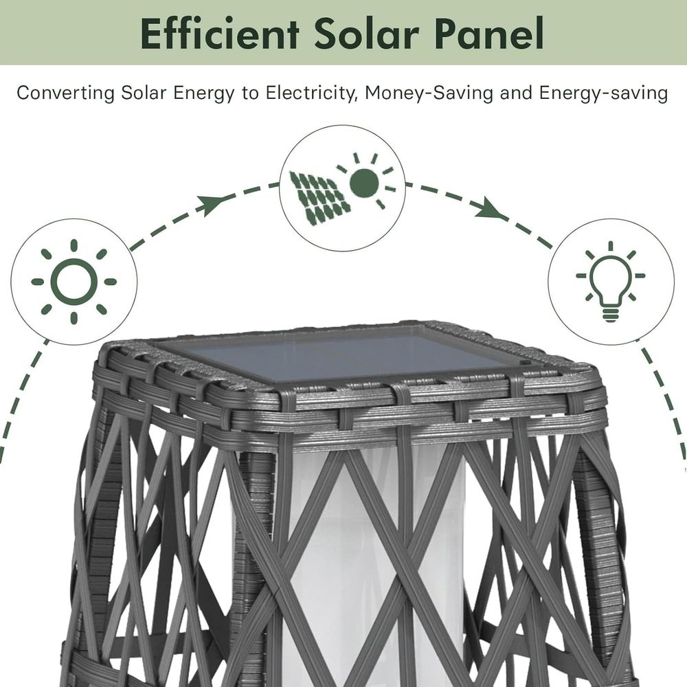 Grand patio 2-Piece Solar Outd - Outdoor Lighting Deck avis et prix