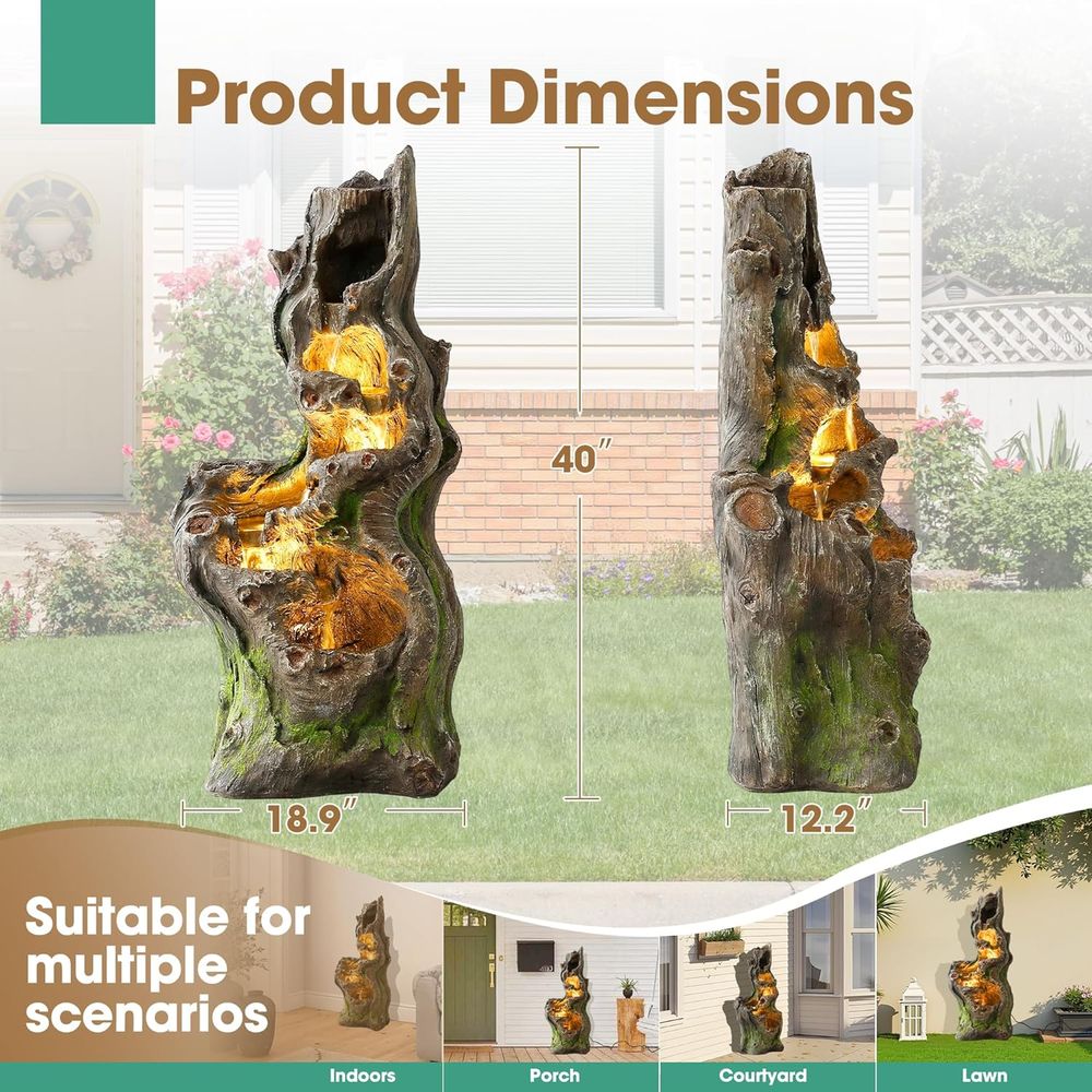 Outdoor 6-Tier Cascading Tree  - Outdoor Lighting Deck avis et prix