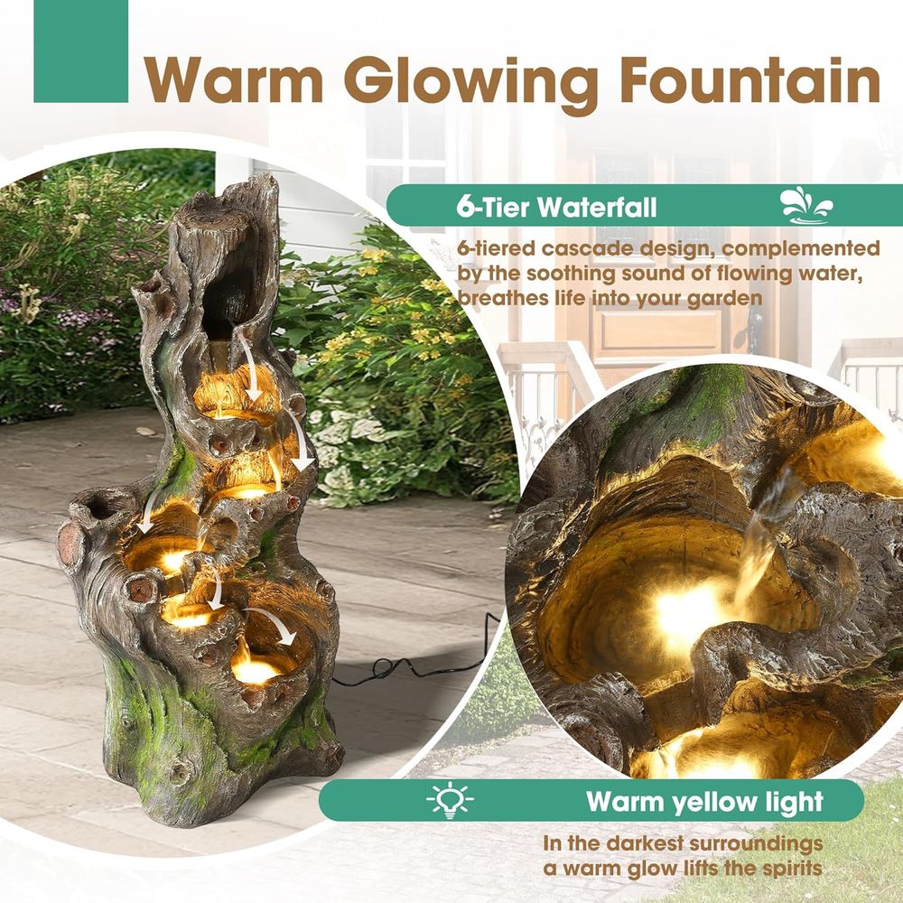 Outdoor 6-Tier Cascading Tree  - Outdoor Lighting Deck avis et prix