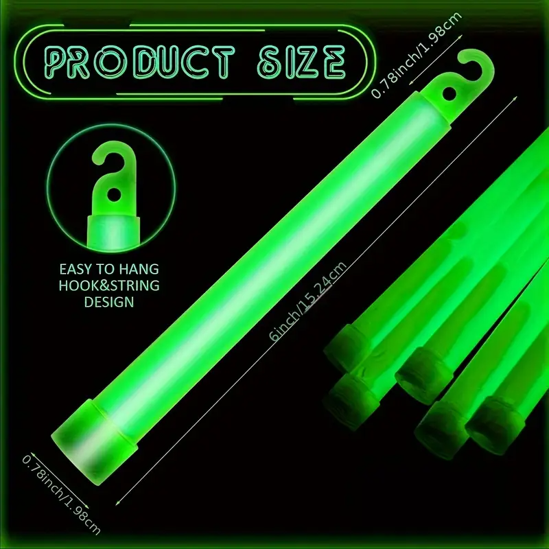 6-Inch Mini Glow Sticks with H - Outdoor Lighting Effects avis et prix