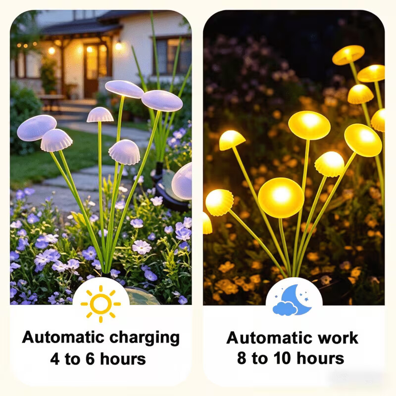Solar Jellyfish Mushroom Light - Outdoor Lighting Jellyfish avis et prix