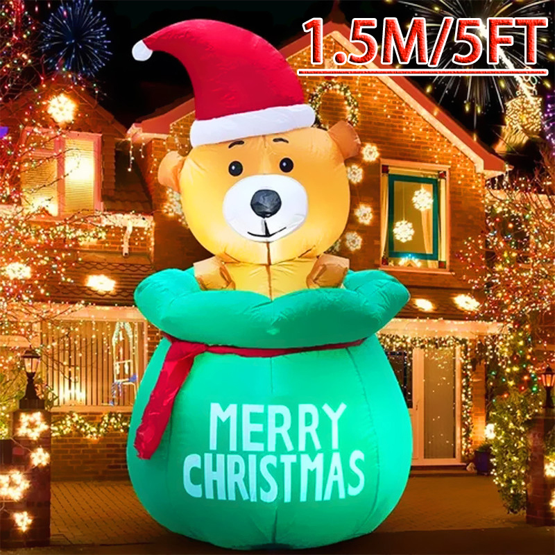 5FT Christmas Inflatable Decor - Xmas Outdoor Lighting Decorations avis et prix